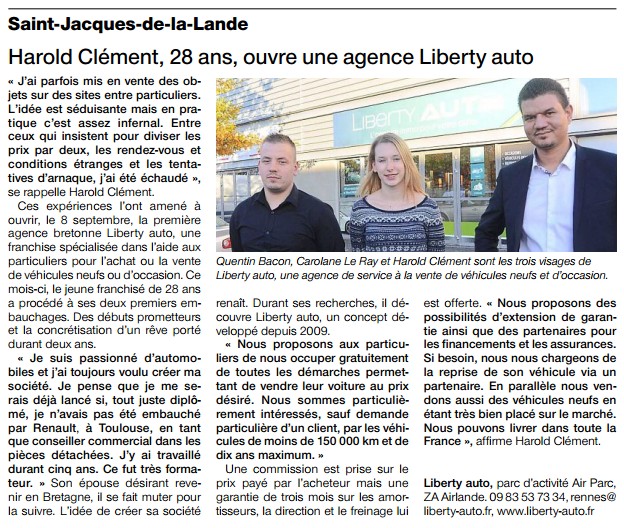 Article de presse rennes